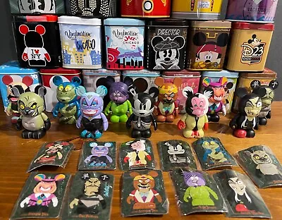 Disney Vinylmation 3  Villains Series 1 Set Of 11 (with Cards) - NO CHASER • $129.99