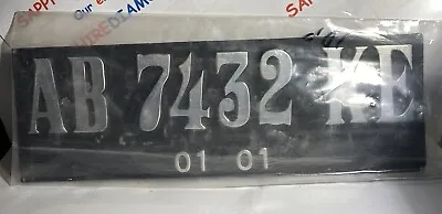 Ab 7432 Ke License Plate. Sold As Is. Rare. Nos. • $55.95