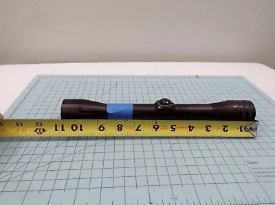 Vintage Redfield 4X  Rifle Scope Duplex Crosshair  1 Inch Tube ( Issing Adj Caps • $100