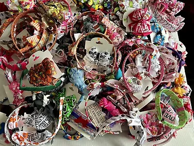 Handmade Quality Huge Lot Hairbows Headbands Over 170 - See Detailed Pics • $75