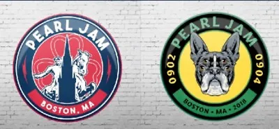 $12.99 • Buy Pearl Jam Boston Terrier Revere Event Metal Pinback Combo 2018 Fenway 