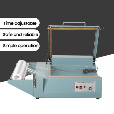 Sealing Machine L-Bar Sealer Packing Cutting Machine WithShrink Film Cutter 110V • $329