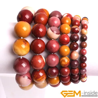 Handmade Natural Mookaite Jasper Beaded Healing Charms Stretch Bracelet Gift 7  • $4.41