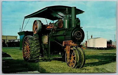 Vtg American Abell Farm Tractor Steam Engine Western Development Museum Postcard • $5.99