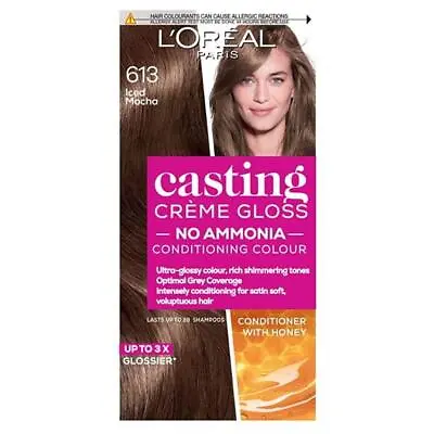 £24.95 • Buy 3 X L'Oreal Casting Creme Gloss Semi-Permanent Hair Colour 613 Iced Mocha