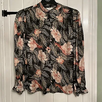 Marks & Spencer Per Una Blouse Multi Coloured Floral Size 12 Worn Once • £5