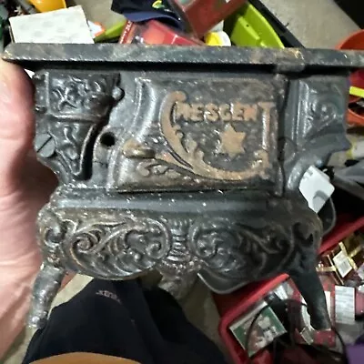 Vintage Cresent Toy Cast Iron Stove Not Complete • $10