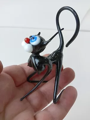 GLASS Animals.Art Cat From Murano Glass . Lot - 1 Pc.A Souvenir. Toy • $17