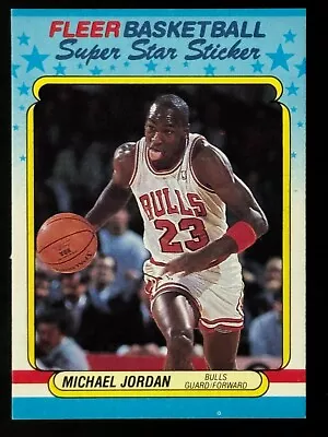 Michael Jordan  1988 Fleer Sticker #7 Of 11 Card  Is NM-Mint • $1.99