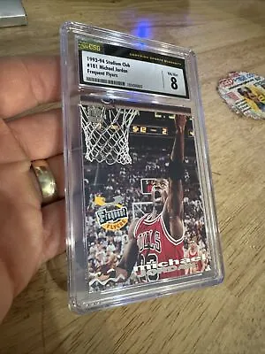 Michael Jordan CSG 8 Vintage Collector Card Stadium Club 1993 Chicago Bulls GIFT • $123