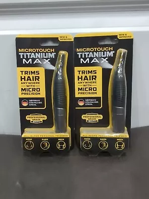 2-Pack MicroTouch Titanium Max Micro-Precision Trimmer New • $22.99