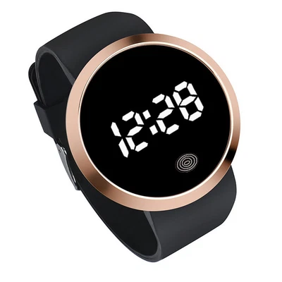 £4.99 • Buy Smart Look Watch For Women -Men Round Metal Body Silicone Band Watch New-UK