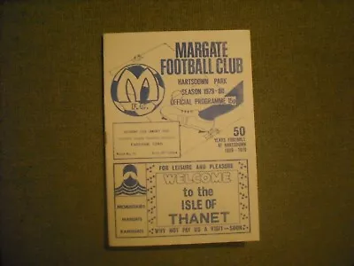 Margate  V  Fareham Town  (slpd)  12-1-80 • £2.49