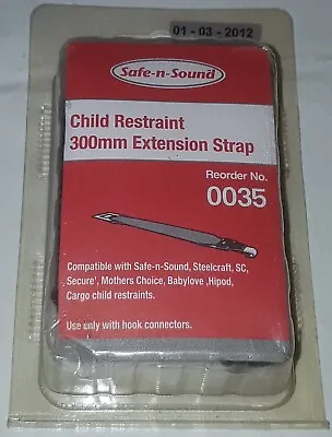 Child Restraint EXTENSION STRAP - INFANT BABY CHILD 300mm BRITAX SAFE-N-SOUND • $24.99