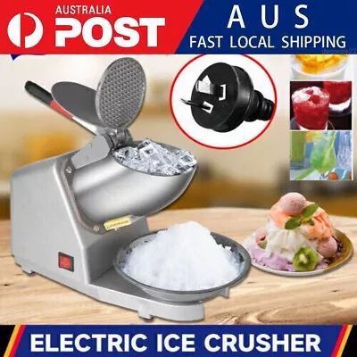 AU Electric Ice Crusher Shaver Commercial Machine Snow Cone Maker 380W 2200R/min • $60.99