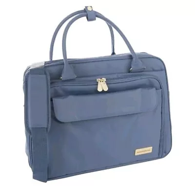 Samantha Brown Carry All Bag Satchel W/Accessories - Bravo Blue • $69