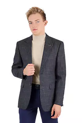 BARABAS Men's Tweed Checkered Plaid Sport Coat Blazer 3BL09 • $264