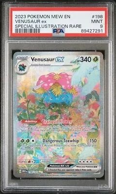 PSA 9 Mint Venusaur Ex 198/165 - Illustration Rare Scarlet & Violet 151 Pokemon • $48.98