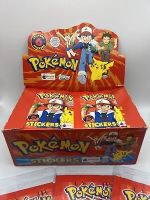 Topps Merlin Stickers Pokemon Factory Sealed Vintage 1999 1x Pack W/ FREE GIFT • $7.50