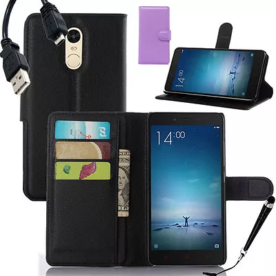 HQ Wallet Money Card Leather Case Cover Xiaomi Redmi Note 3 / Pro + Stylus • $9.59