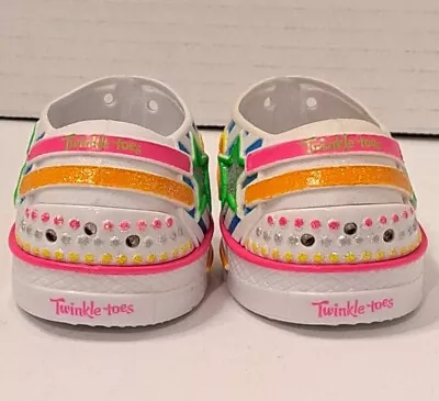 Cabbage Patch Kid (CPK) Doll Twinkle Toes Light-Up Shoes Sketchers 2014 White  • $10.89
