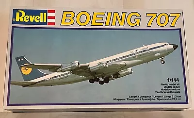 Vintage REVELL Boeing 707 1982  GERMANY LUFTHANSA Kit # 4202 NEW • $18.50