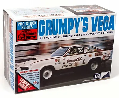 1:25 MPC BILL GRUMPY JENKINS 1972 Chevy Vega PRO STOCK Plastic Model Kit MISB • $33.99