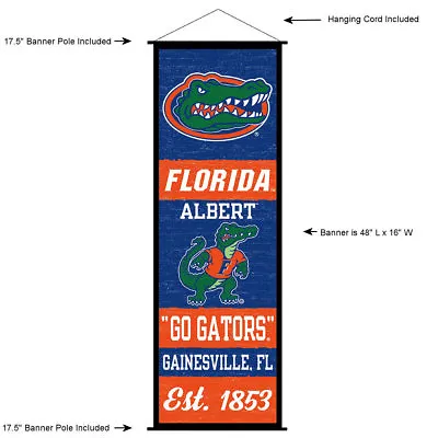 University Of Florida Gators Room Banner Poster Art Canvas • $29.95
