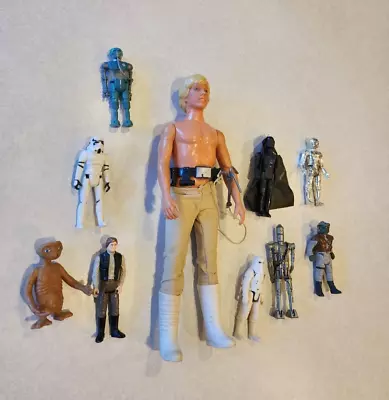 12 Inch 1978 Luke Skywalker And Eight 70s-80s Star Wars Action Figures (4 Inch)  • $24.99