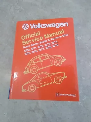 Volkswagen Super Beetle & Karmann Ghia Official Service Manual 1970-1979 Hardcov • $55.49