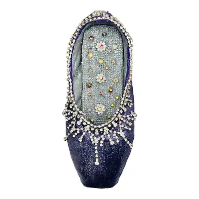 Decorative Pointe Shoe With Vintage Rhinestone Necklace • $35