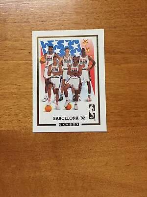 1992 Skybox NNO USA Basketball Dream Team Card Barcelona ’92 Michael Jordan Bird • $40