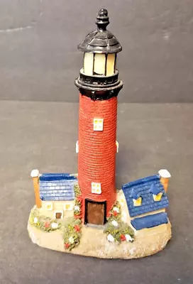 Yardwork Originals Lighthouse Miniature Figurine - 7 Inch Resin Coastal Decor • $11.99