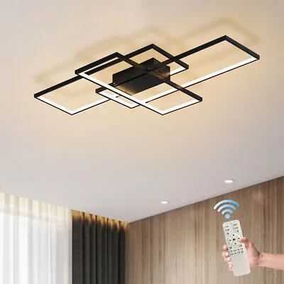 Modern Ceiling Lights Squares Chandelier Lamps Fixture For Living Room Kitchen • £55.99