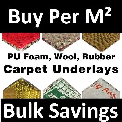 £69.99 • Buy Carpet Underlay - Cloud 9, Tredaire 8mm 10mm Or 12mm Thick, Foam Rubber - Cheap