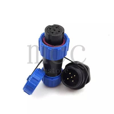 SP13 5 Pin IP68 Waterproof Male Female Panel Mount Wire Cable Aviation Connector • $3.67