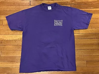 VINTAGE Phi Mu Shirt Men’s Extra Large Purple Mardi Gras Northwestern 1997 90s • $28