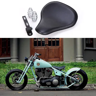 Black Motorcycle Solo Seat Springs For Yamaha V Star 650 XVS400/650/950/1000 Bob • $73.25