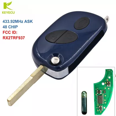 Replacement For 2005-2009 MASERATI QUATTROPORTE FLIP KEY REMOTE FOB RX2TRF937 • $24.27