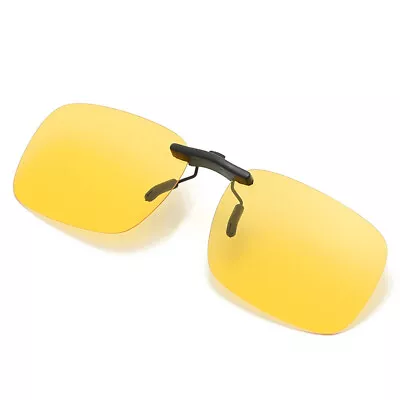 Polarized Clip On Sunglasses Rimless Clip Up Metal Clip For Prescription Glasses • $6.28