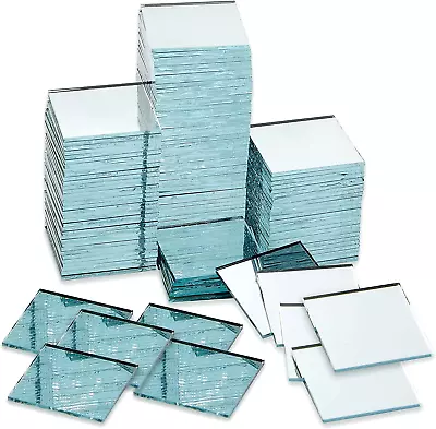 120 Pcs Mini Square Mirror Tiles 1  For Arts And Crafts Supplies Wall Room Déco • $12.76