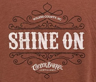 T-Shirt MED  Shine On  Copper Barrel Distillery NC Moonshine T-Shirt • $3.74