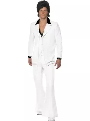 Smiffys 70s Suit Costume White (Size M) • £33.68