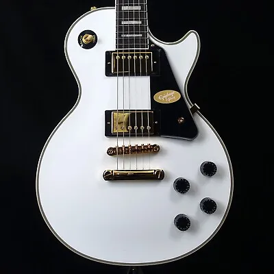 Epiphone Les Paul Custom Alpine White Electric Guitar New • $713.33