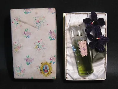 Vintage 1940’s 'Violetta Di Parma' Purse Glass Perfume Bottle Italy With Box • $70
