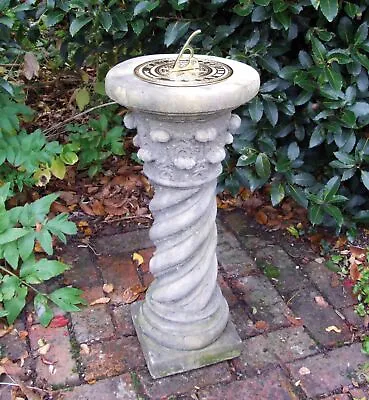 £289.99 • Buy Roman Brass Stone Sun Dial - Garden Sundial