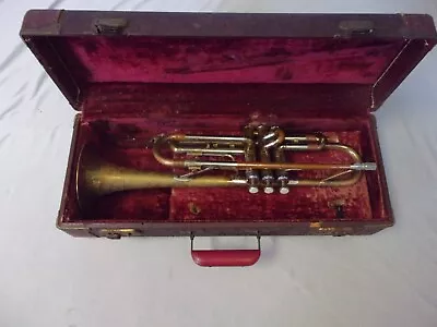 Vintage Getzen Super Deluxe Trumpet + Vintage Case Elkhorn Wis. U.s.a. • $299.99