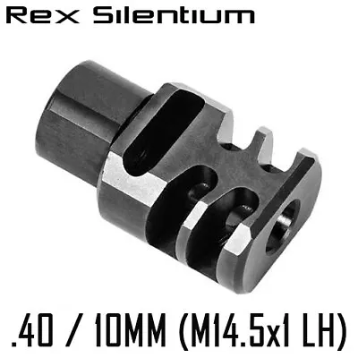 Rex Silentium GunFighter .40 Cal. Pistol/Carbine Muzzle Brake (M14.5x1 LH TPI) • $59.50