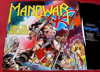 Manowar   HAIL TO ENGLAND   1984 Music For Nations MFN-19A  Excellent VG++/VG++ • $100