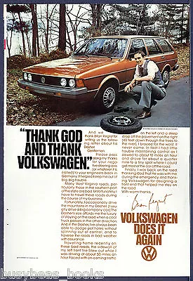 1978 VOLKSWAGEN DASHER Advertisement VW Dasher Wagon With Flat Tire • $7.32